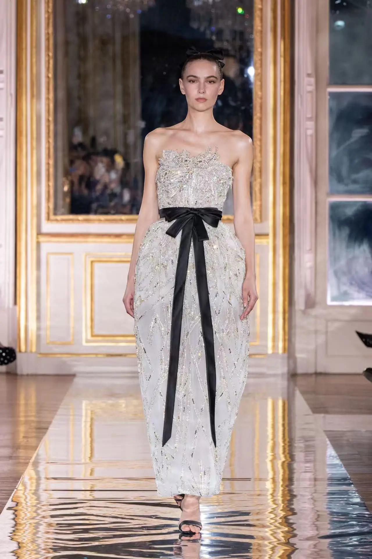 aliexpress black and white dress Black And White Gown