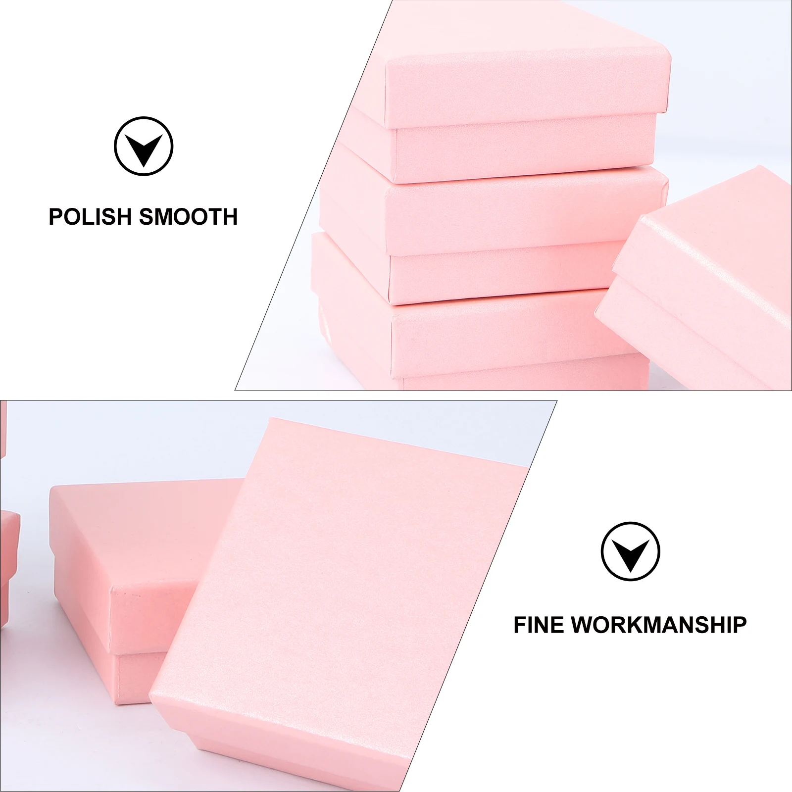 

10 Pcs Jewelry Box Cardboard Storage Containers Necklace Cases Travel Wrapping Eco Friendly Durable Vintage Style
