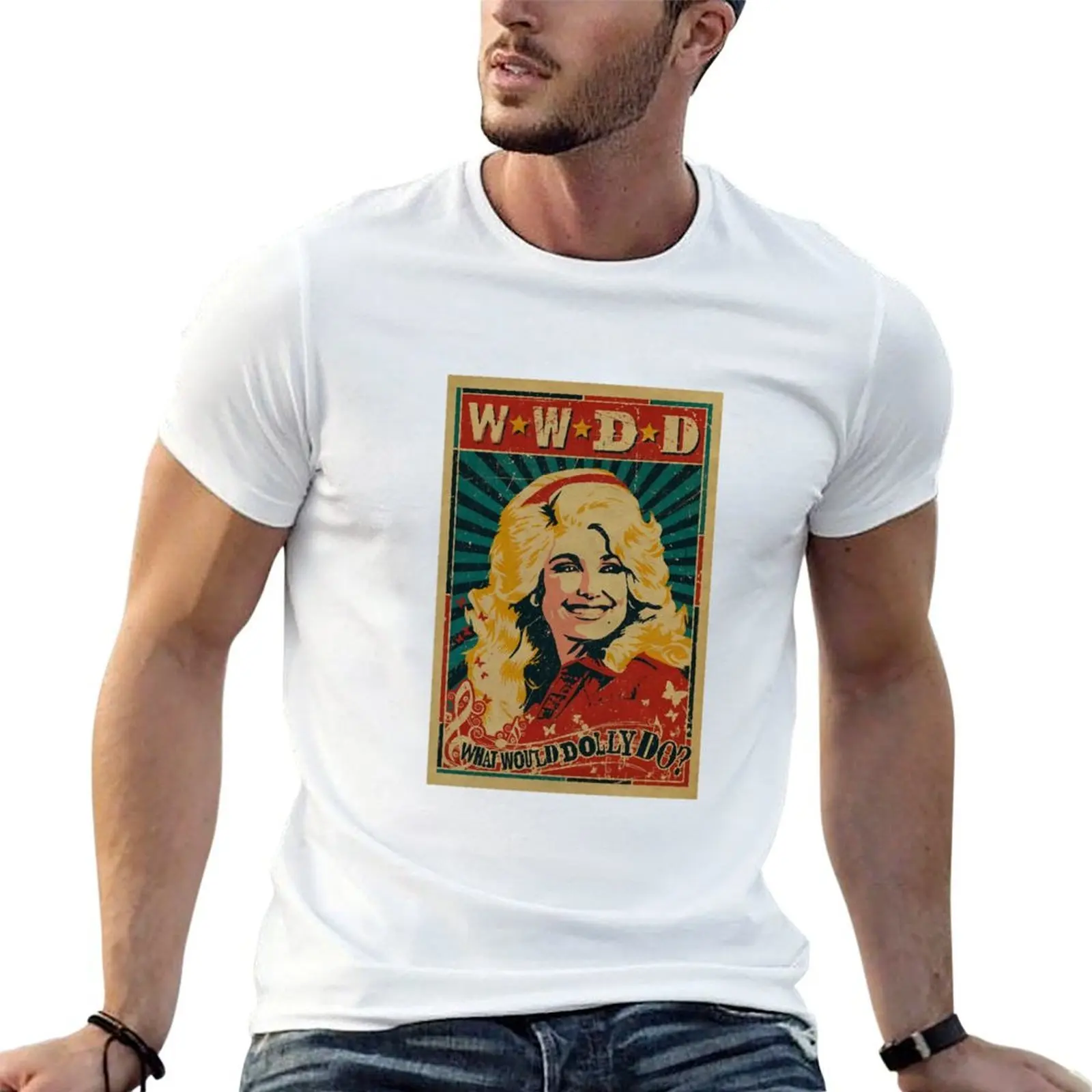

What Would Dolly Do T-Shirt man t shirt heavy cotton t shirt man designer t shirt custom print T-shirt