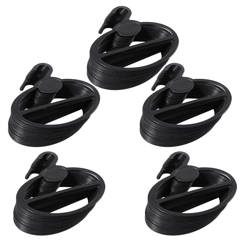 

Promotion! 100X Scarf Shawl Tie Holder Organizer Oval Plastic Hangers Storage Hangers Black