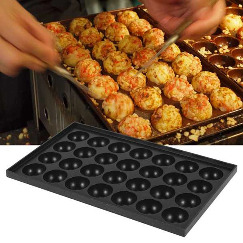 1 Set Octopus Meat Balls Mold Kitchen Takoyaki Cooking Tray Baking Tray No-Stick Baking Tray