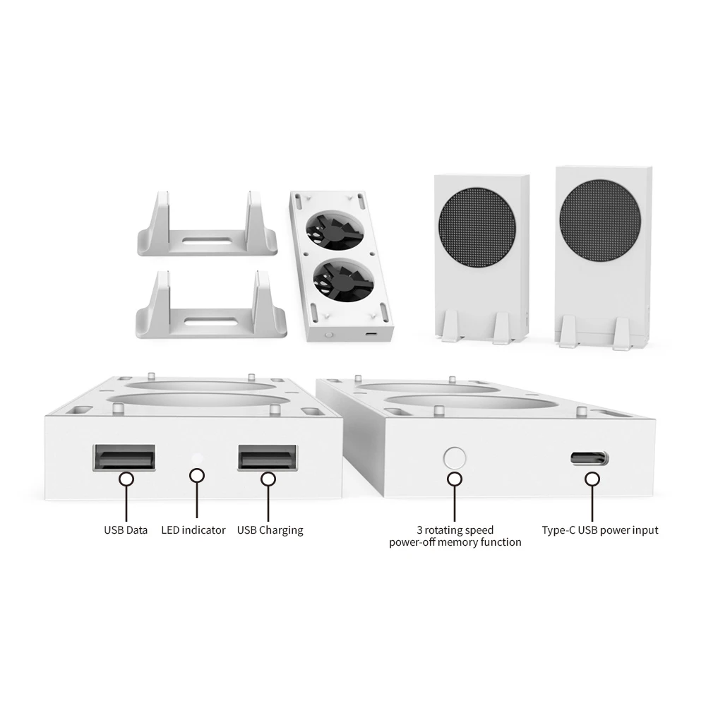 XboxSeriesS game console cooling fan base XSS cooling fan Vertical bracket radiator