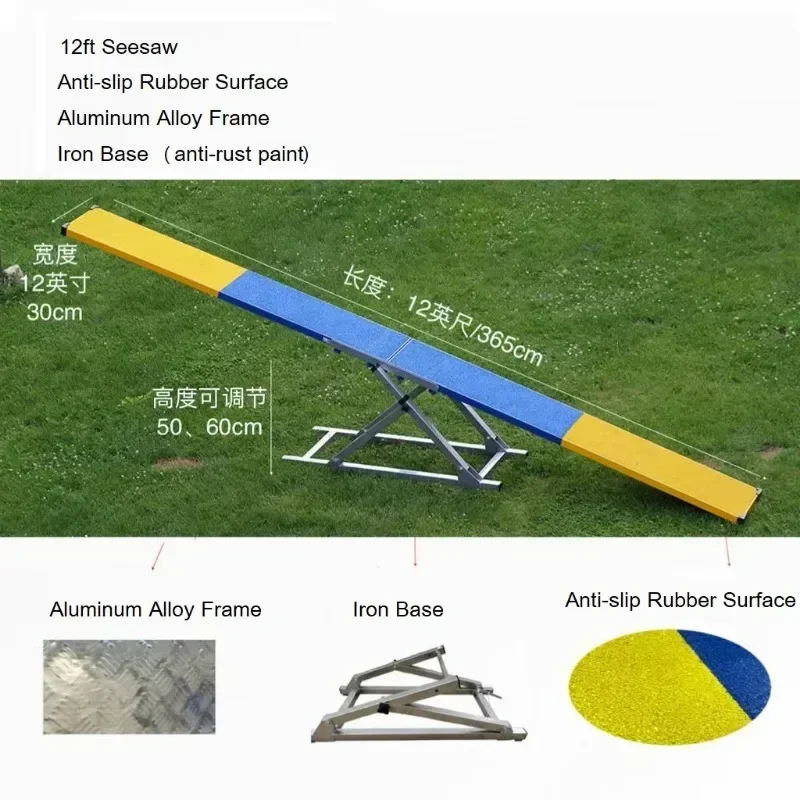 Dog Seesaw Agility Set Equipment Training Competition Dog Training Equipment