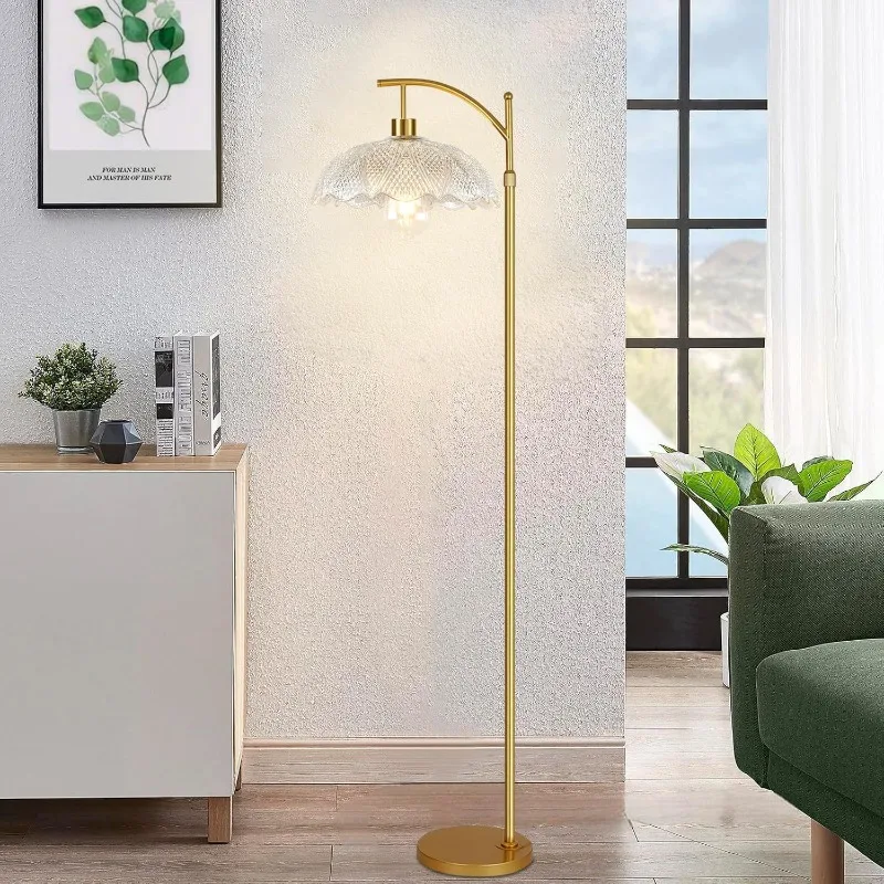 

Nordic Luxury Artistic Glass Floor Lamp Modern Creative Design for Living Room Bedroom Ambient Dimmable LED Accent Light