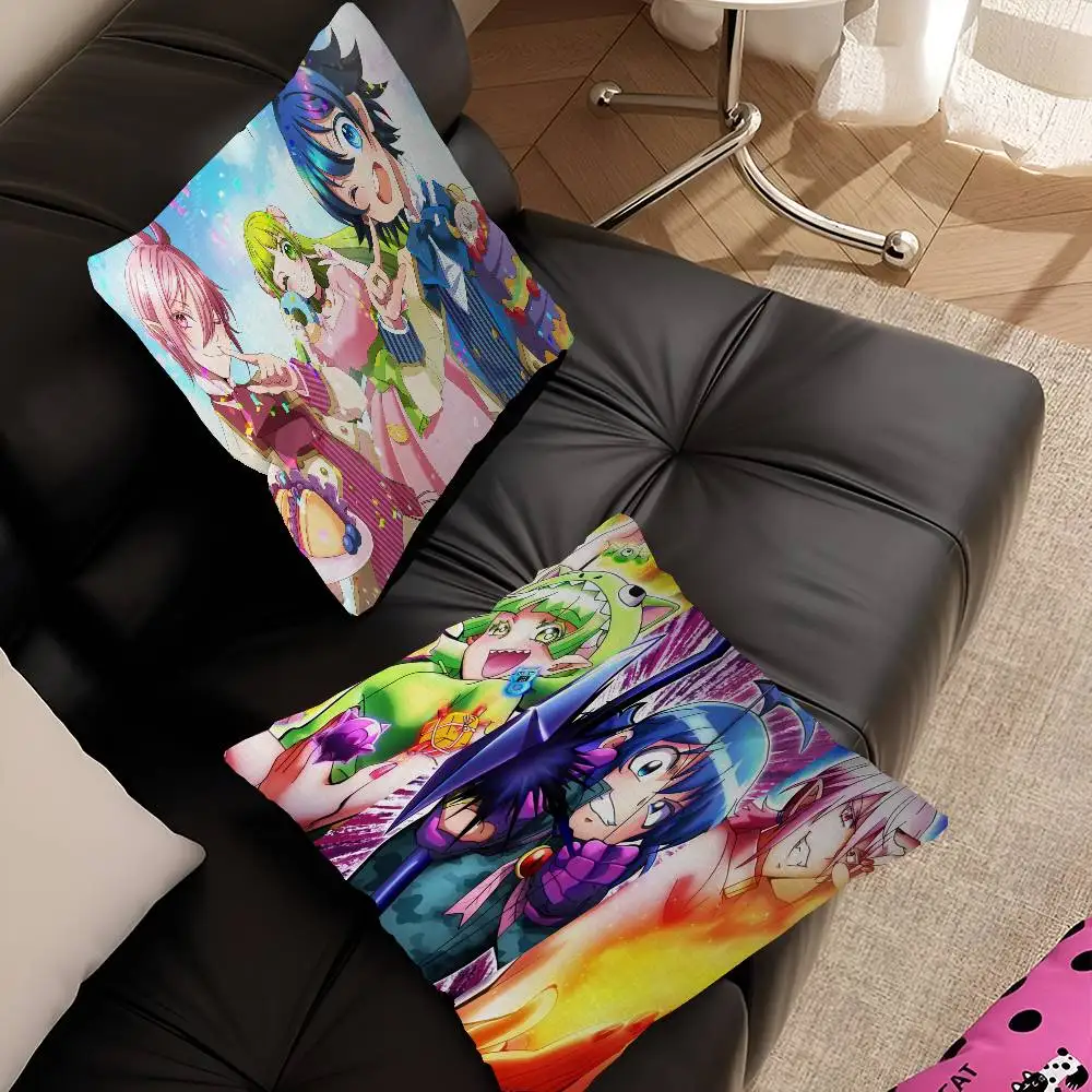 School Anime W-Welcome to Demon School Iruma kun Cushion Cover Decorative Pillow Sofa Home Decor case pillow cases