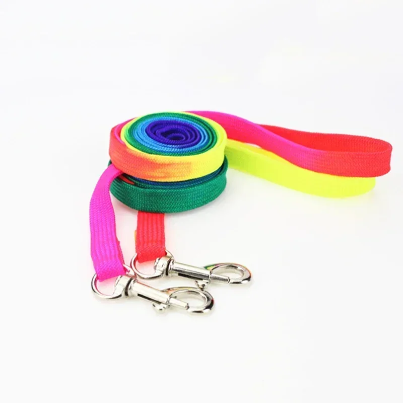 120cm Pet Dog Colorful Durable Nylon Collar Harness Traction Rope Soft Walking Harness Lead Pets Accessories