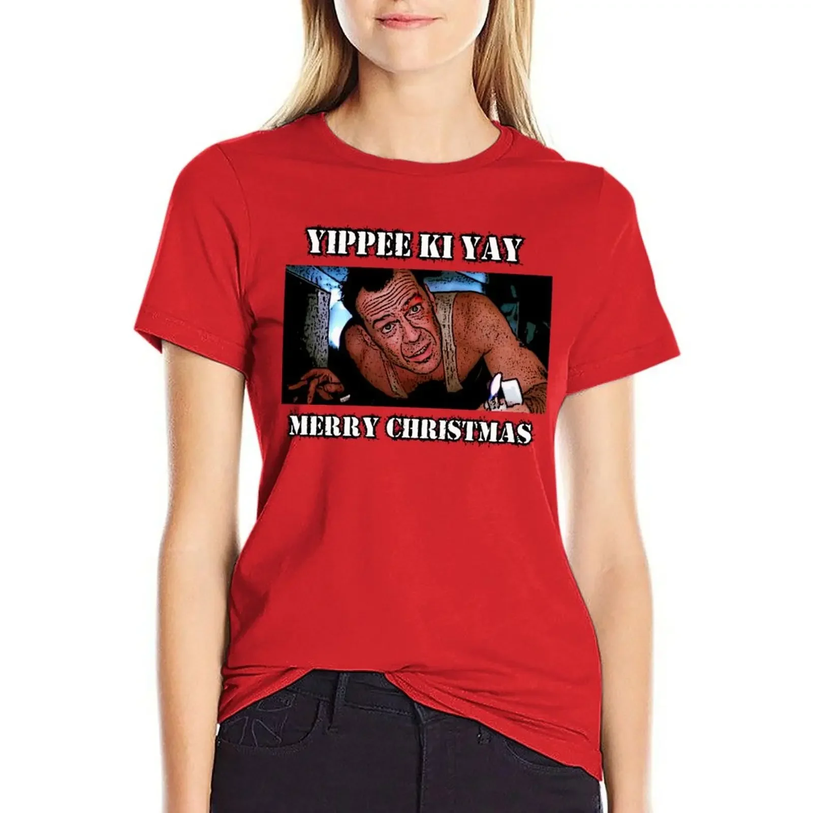 Die Hard - Xmas T-shirt Aesthetic clothing plus size tops Women t-shirts