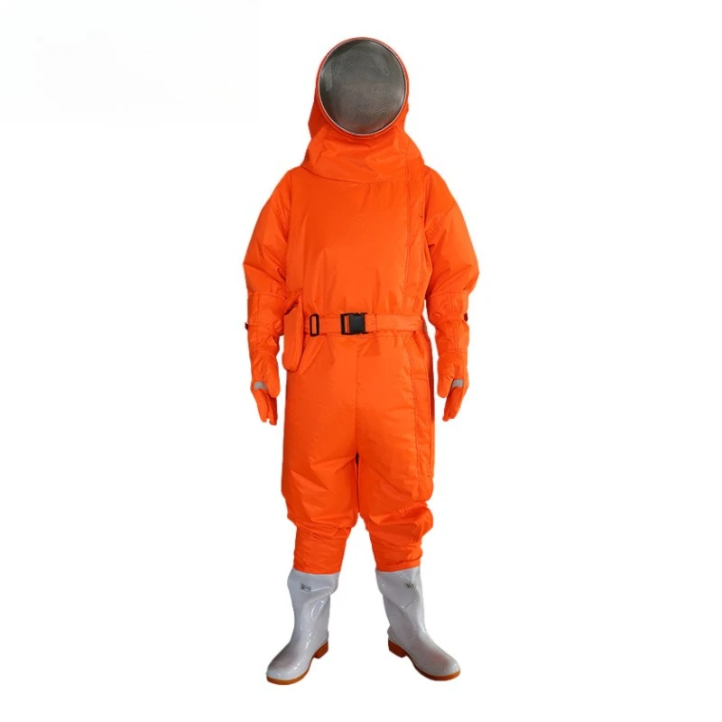 CKB-F013 fan bee-proof suit, thickened one-piece beekeeping bee-proof wasp, wasp fire bee-catching suit