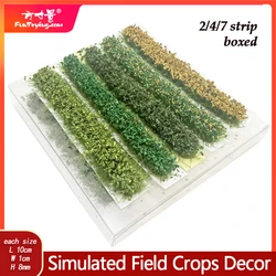 7 strip/box Fake Farm Crop Model Static Grass Turf Scenery Decration Bushes Miniature Garden Landscape Plants Model Train Layout