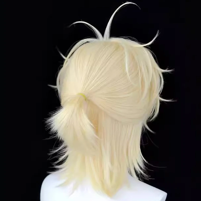 Luka Luca Wig Anime Alien Stage R7 Cosplay Prop Wig Short Light Golden Curly Hair Halloween Christmas Role Play Men Wigs