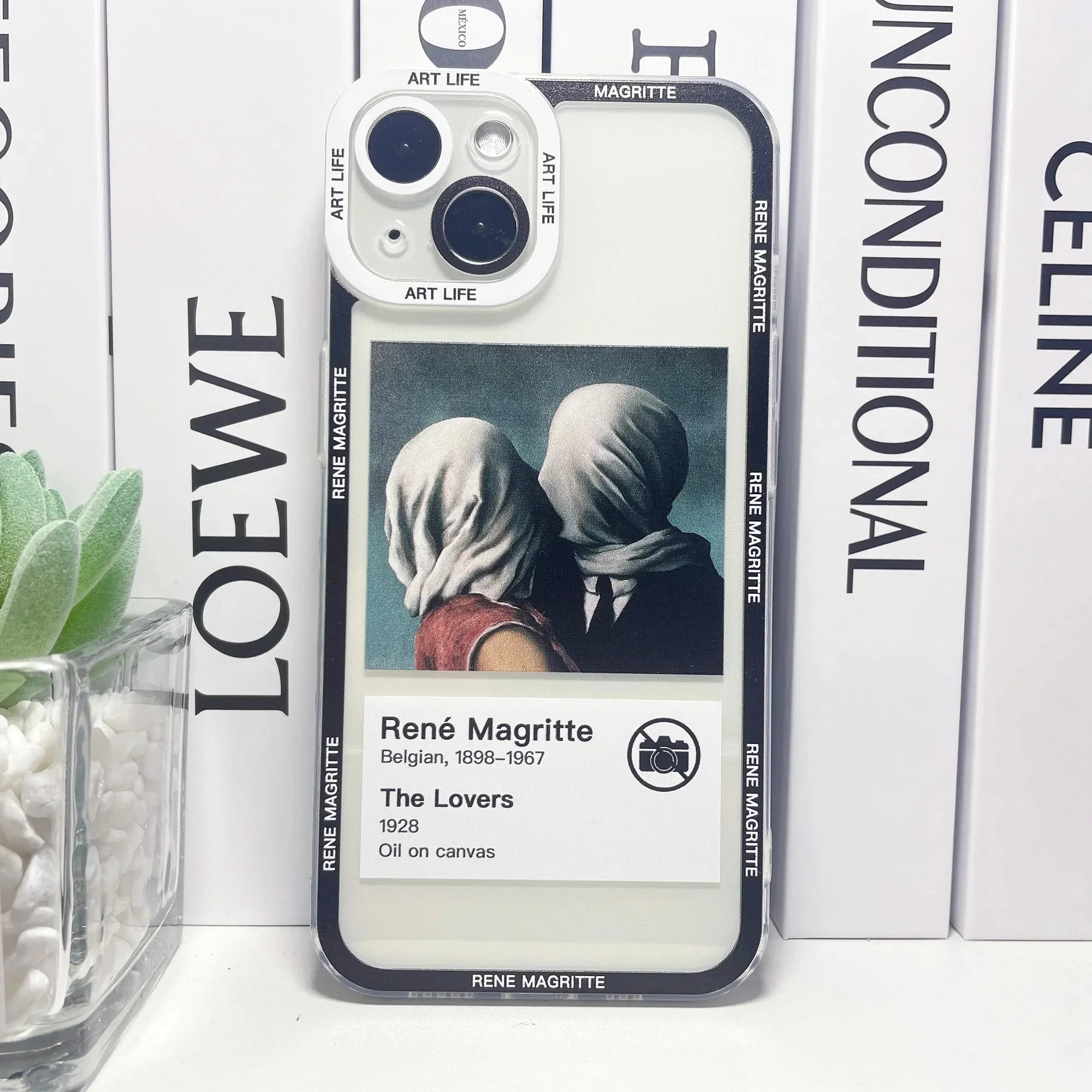 Rene Magritte Art Aesthetic Ticket Mix Label Phone Case For Samsung Galaxy S10 S20 S21 S22 S23 S24 FE Plus Ultra Note 20