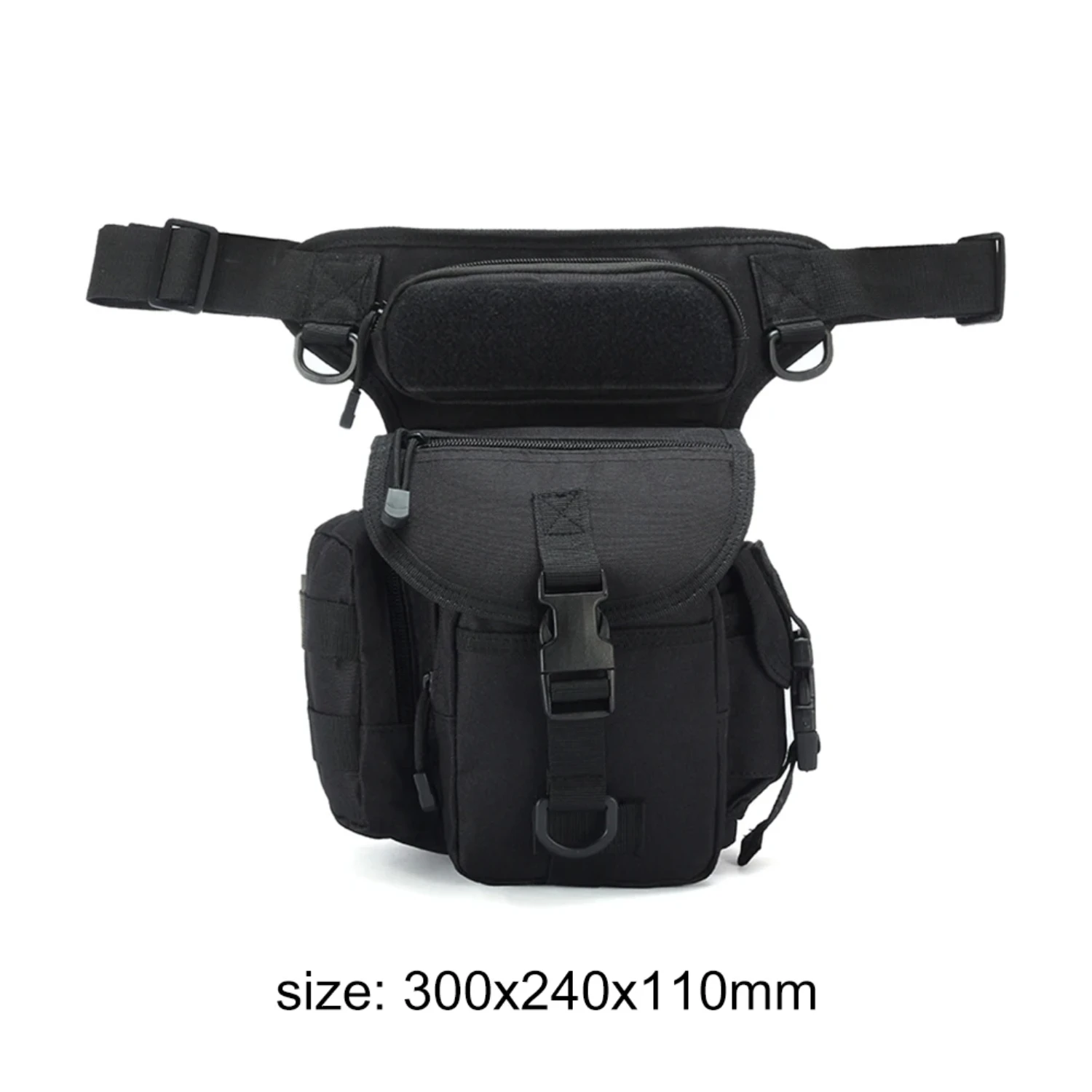 New Molle Pouch Waist Belt Packs Lure Fishing Accessories  Zipper Bags Outdoor Camping Hiking Travel Military Tactics Leg