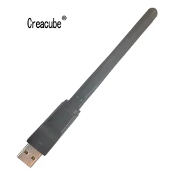 Creacube USB 2.0 WiFi Tarjeta de red inalámbrica 150M 802.11 b/g/n Adaptador LAN para computadora portátil PC Chip MTK7601