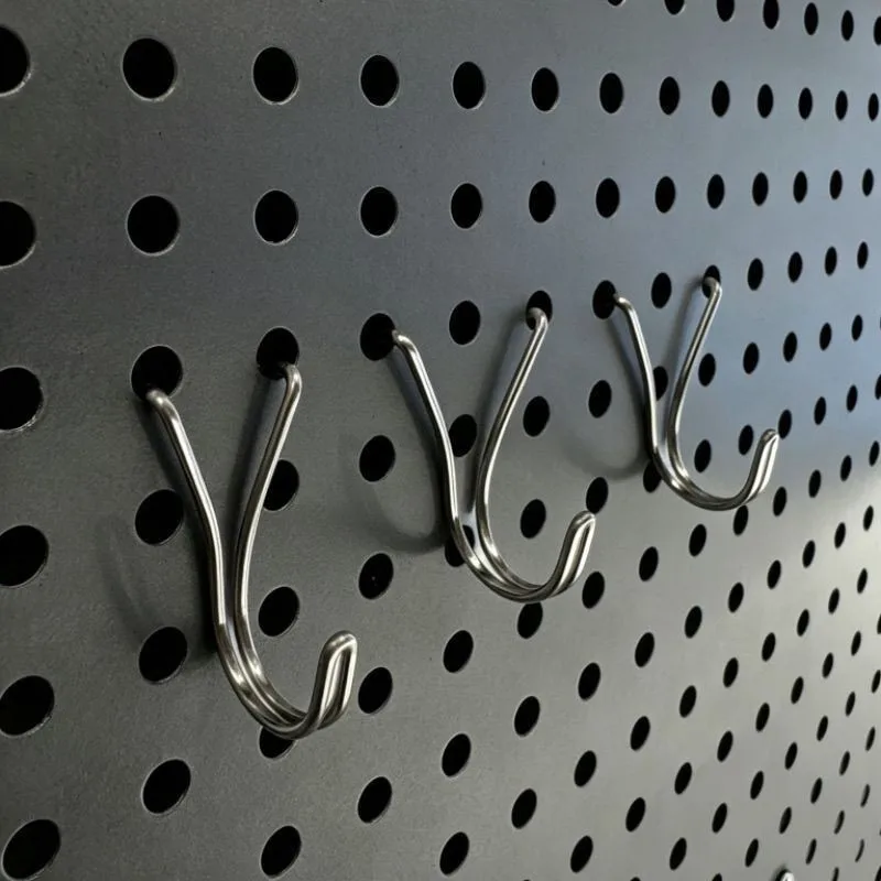 33 pcs 25mm Tool Board Hangers with Easy Snap-On Pegboard Fit, ideal for Wall Display Rack and Workshop Organizer