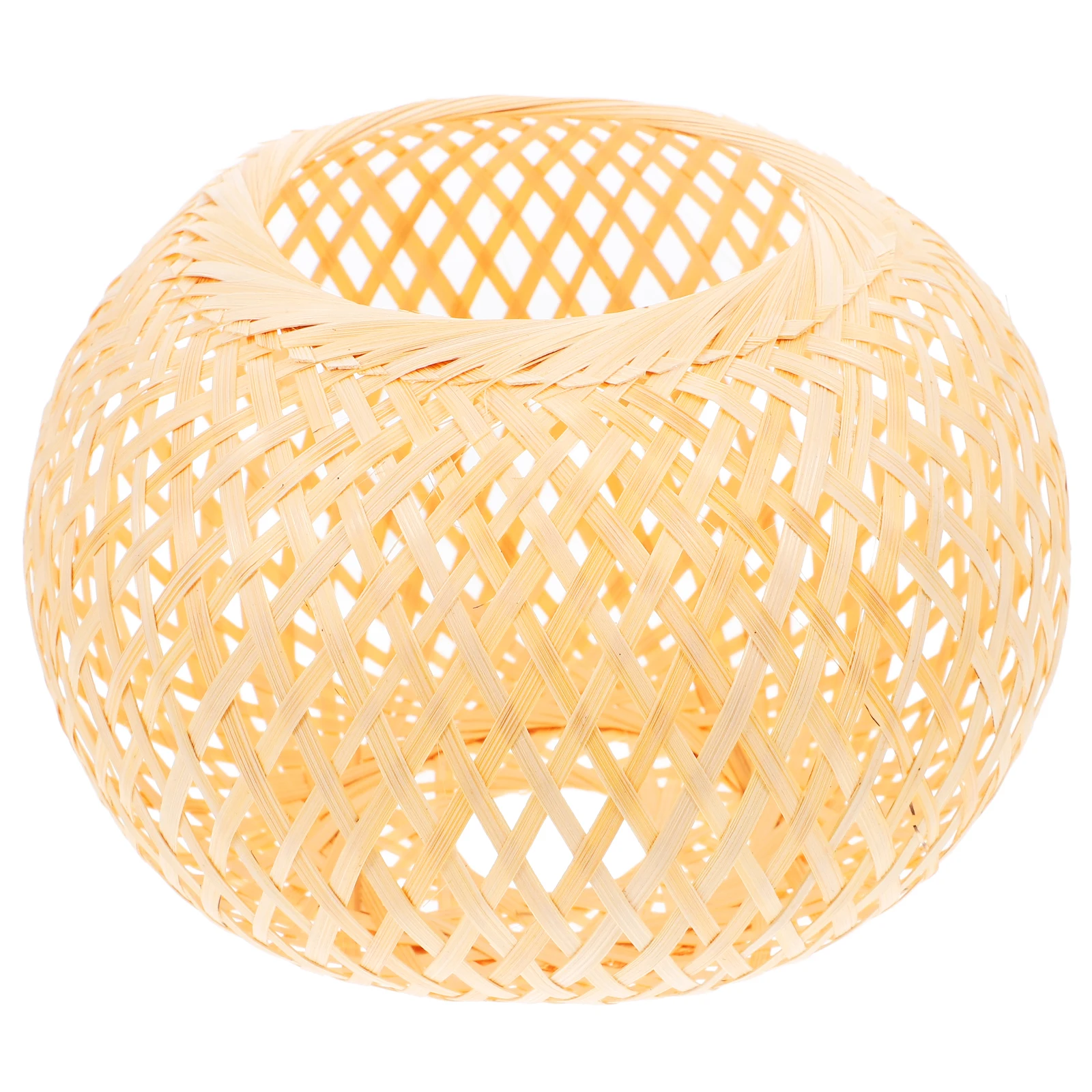 

Bamboo Handwoven Rustic Chandelier Cover for Floor Lamps Simple Lampshade Warm Atmosphere Bedroom Lighting Bamboo
