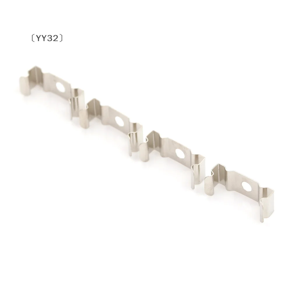 [-YY32」 4 قطع T5 حامل مصباح أنبوبي فلورسنت ومشابك مقبس فضي #5