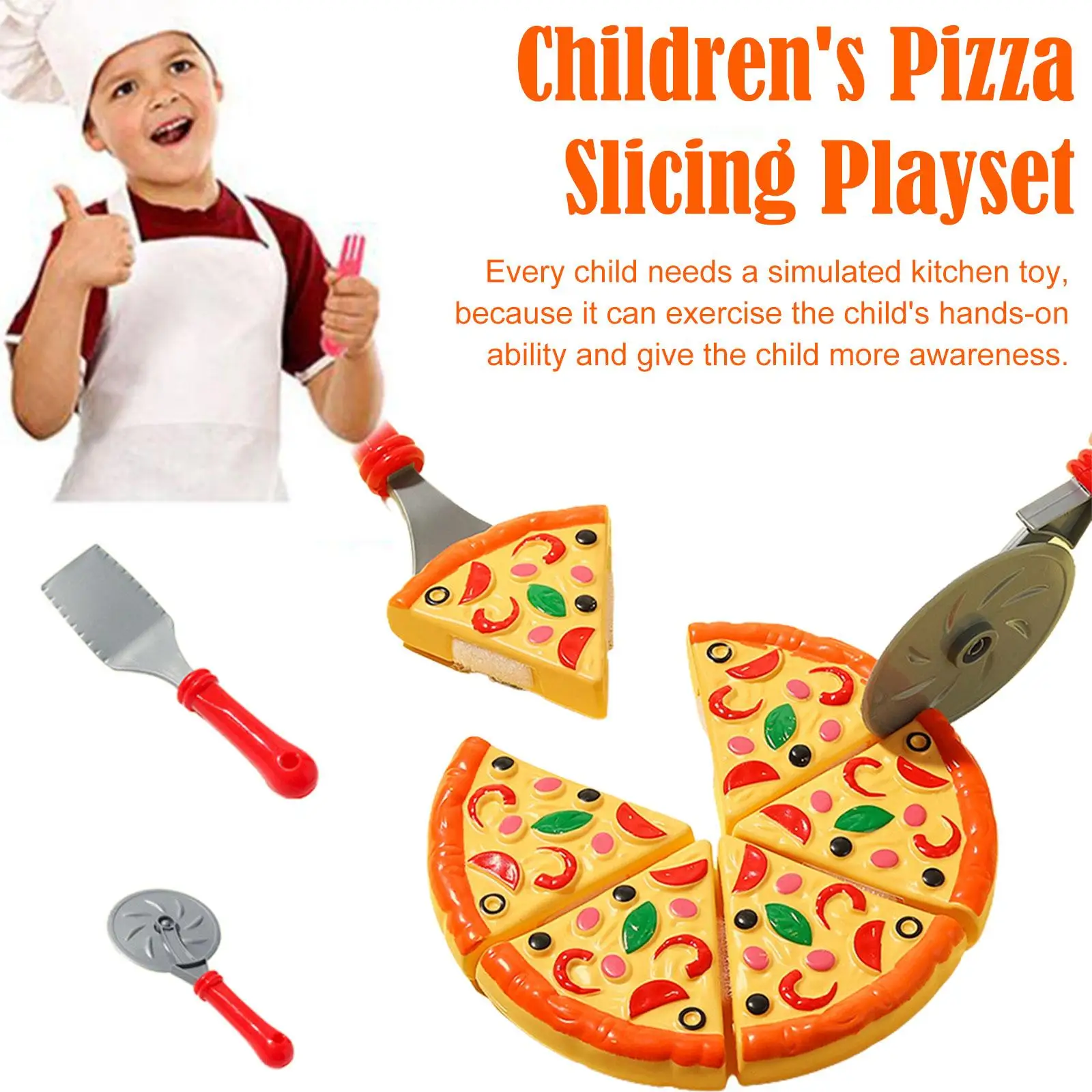 Kids Pizza Cutting Toy Simulation Plastic Pizza Dinette Child Toy Kitchen Pretend Food Cooking Kitchen Toys For Girls Y9j8