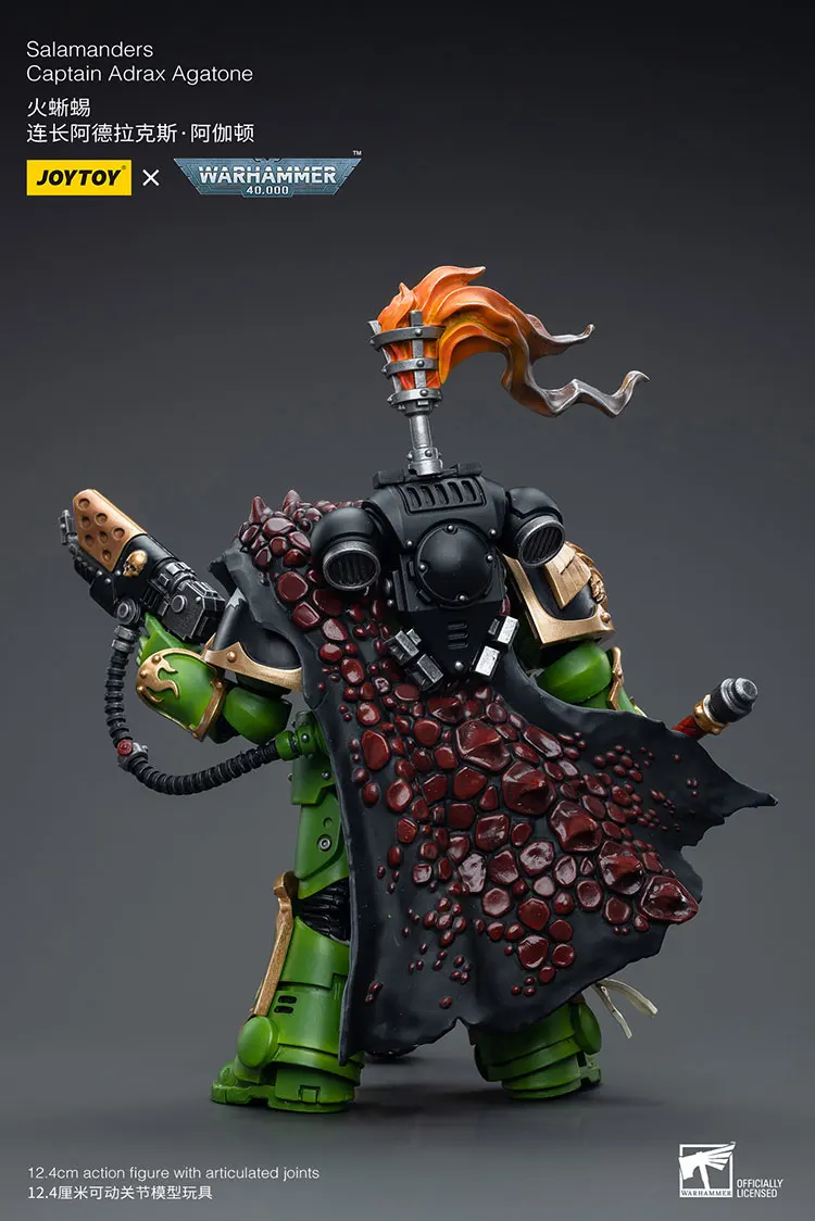 【Accessories】JOYTOY Warhammer 40K 1/18 Action Figure Salamanders Captain Adrax Agatone Model Toy  3.75inch