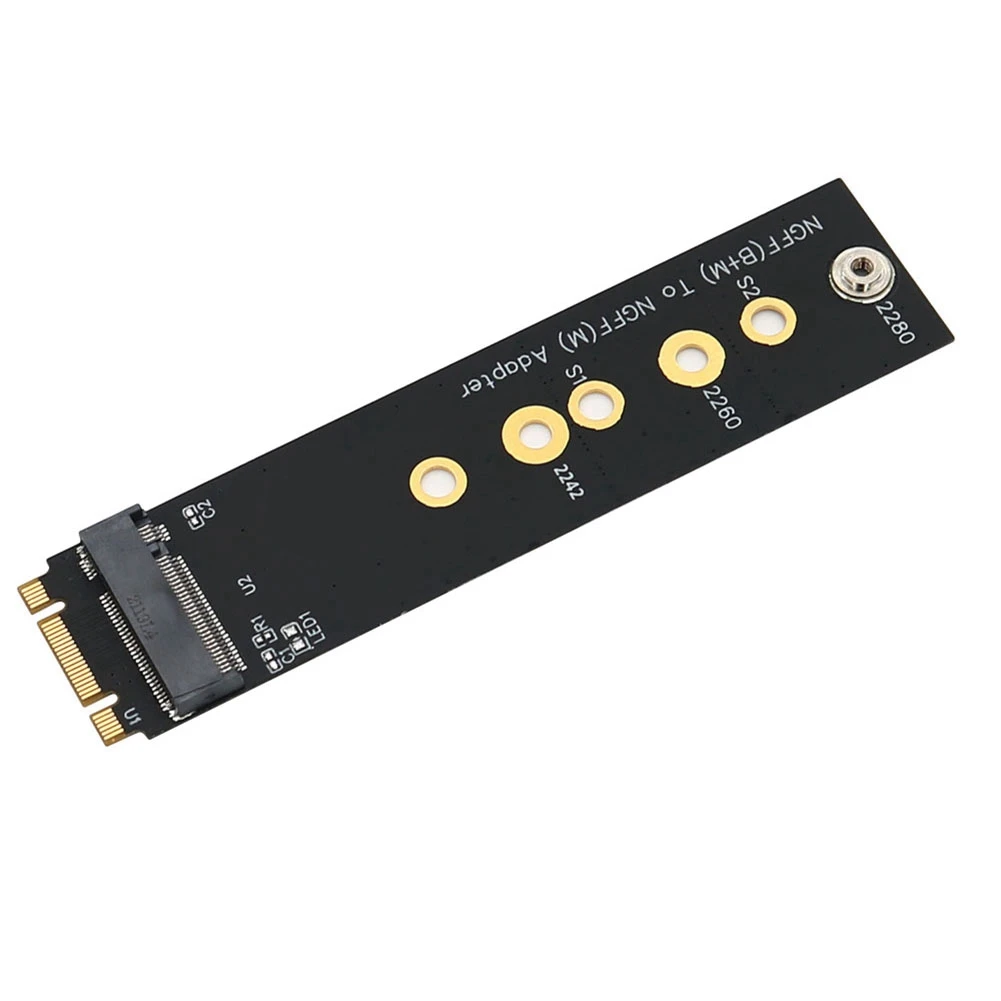 2X Version M.2 (NGFF) Key B+M to Key M Adapter for PCI-E Bus SSD Supports 2242/2260/2280 Type M.2 Key M SSD Dimension