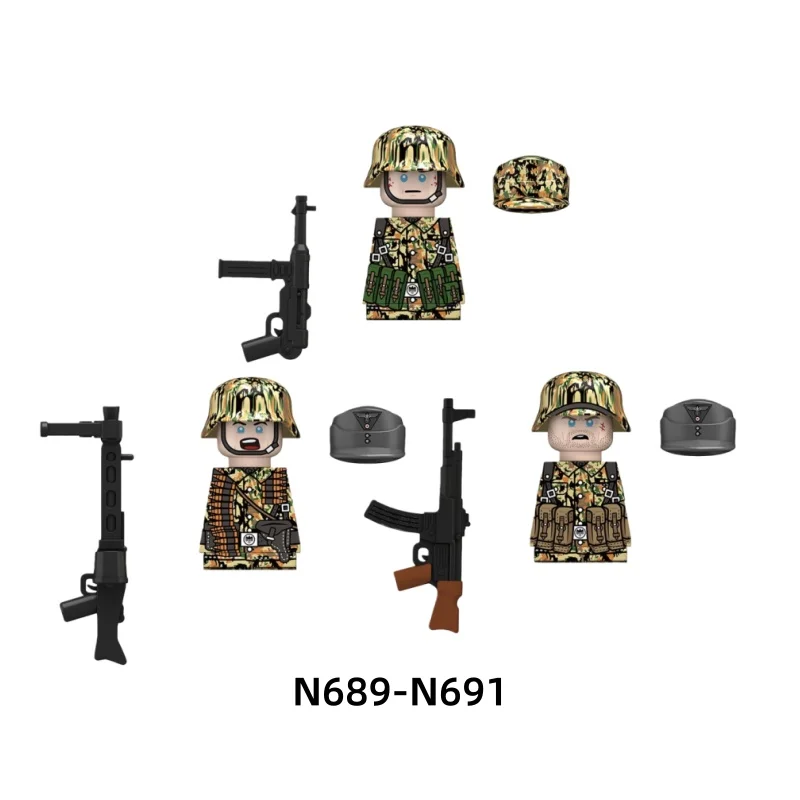 MOC Medieval Napoleonic Building Blocks War Soldiers Figures Military Series Puzzle Assembly Building Blocks Toy Bag Kids Toy