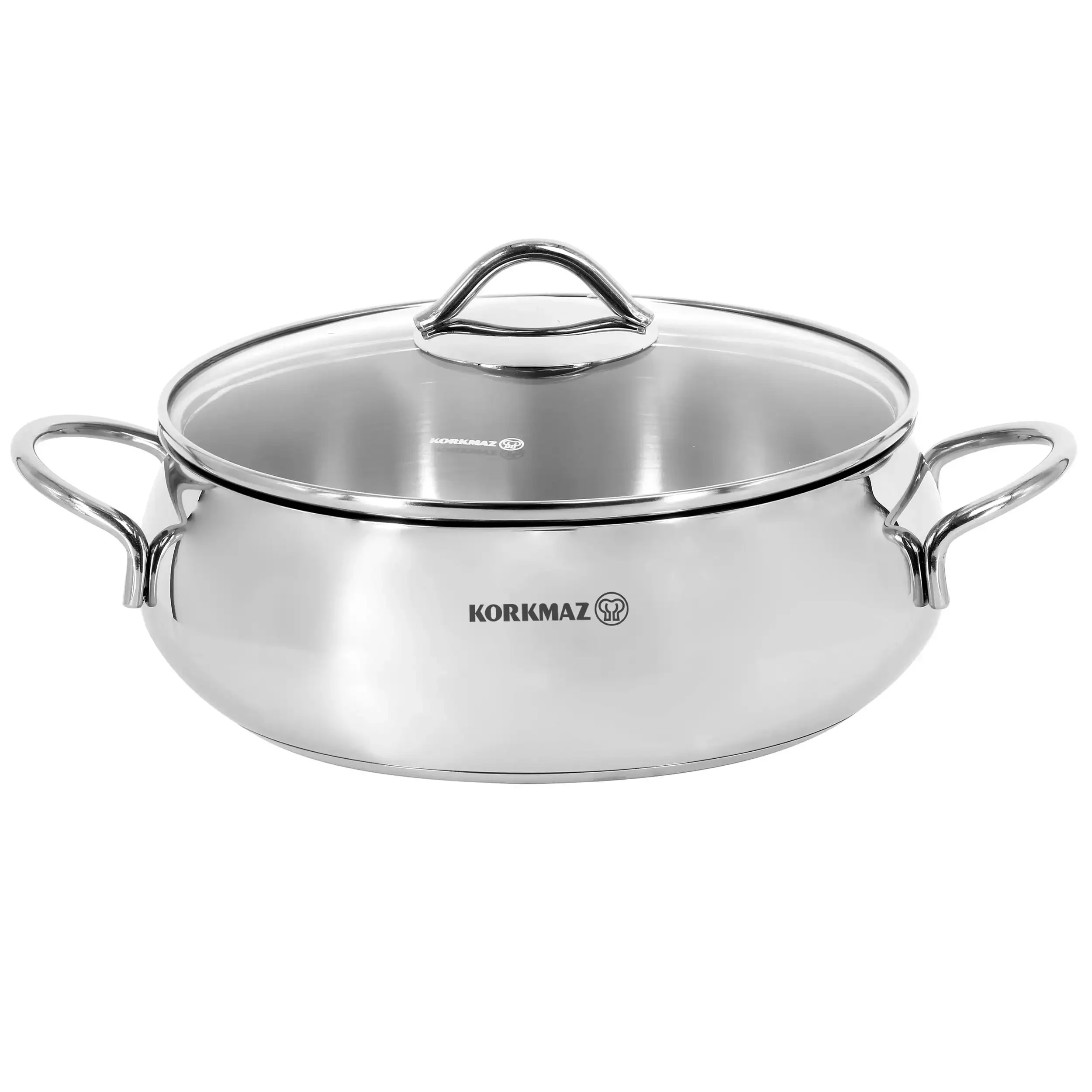

3.6 Liter Stainless Steel Low Casserole in Polished Silver