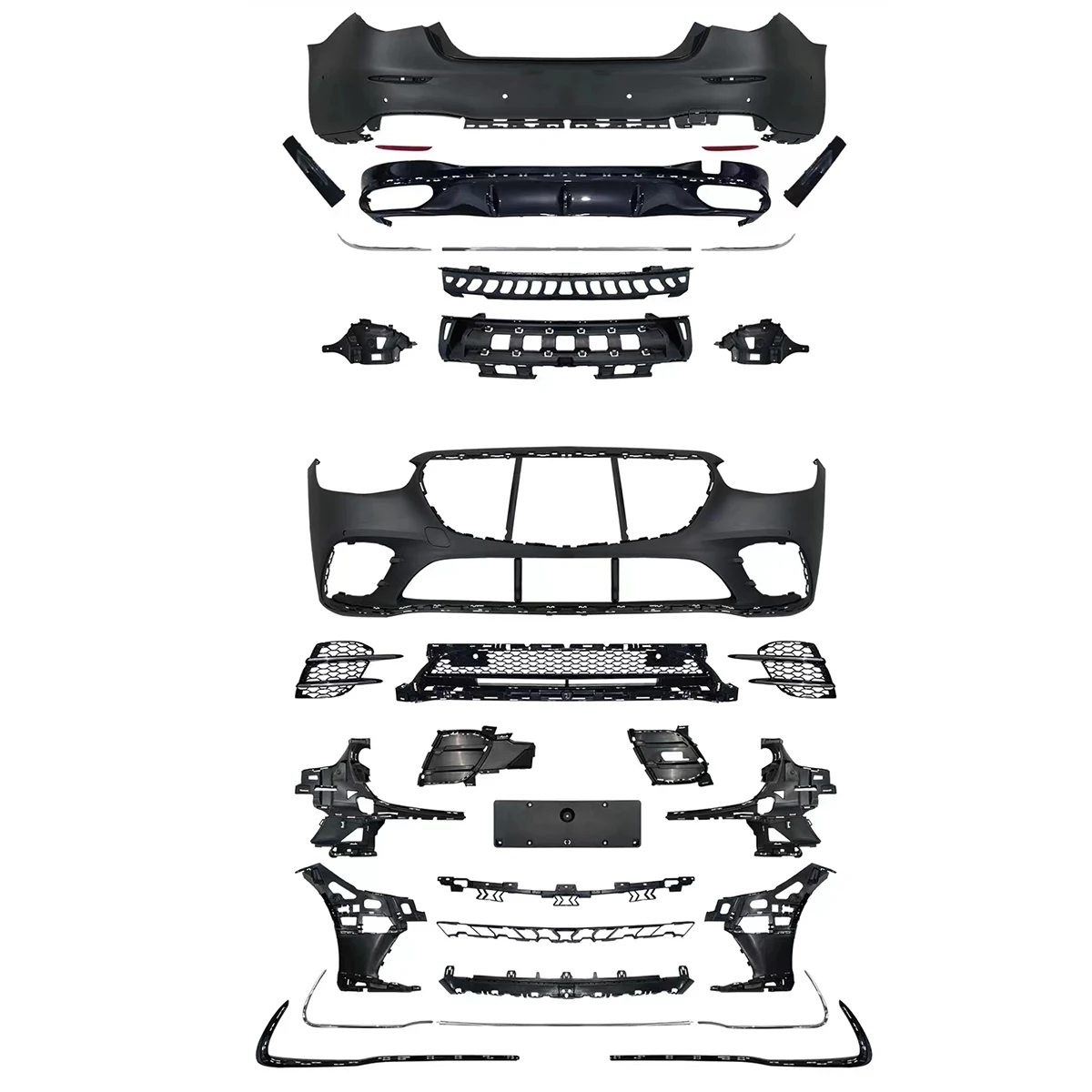 

High-performance Automotive bumpers bodykit for Mercedes Benz S class W223 2021+ change to S580 AMG style.