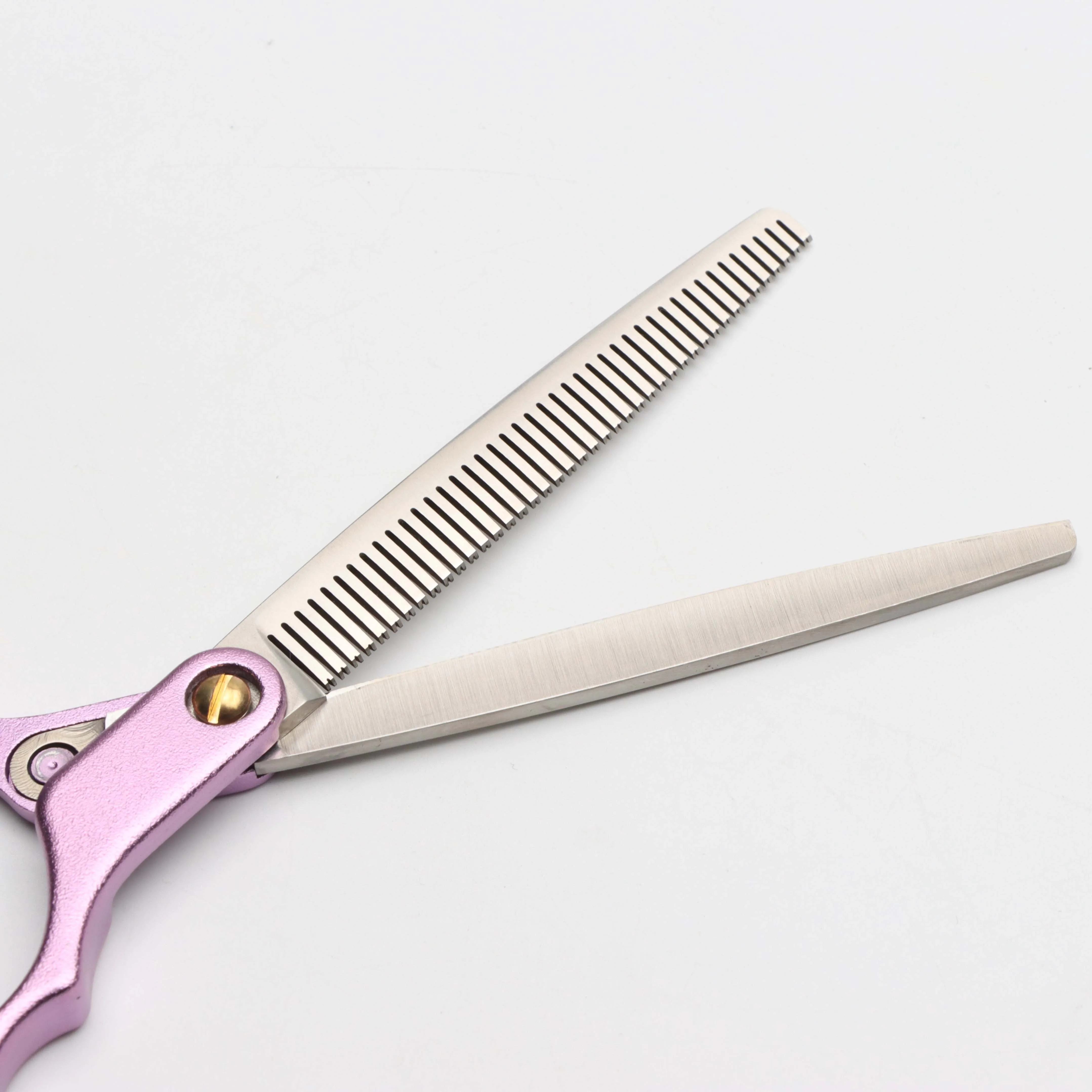 Asian Fusion Aluminum Handle Japan Stainless Steel Sharpen Hair Scissors Pets Grooming Shear Thinner