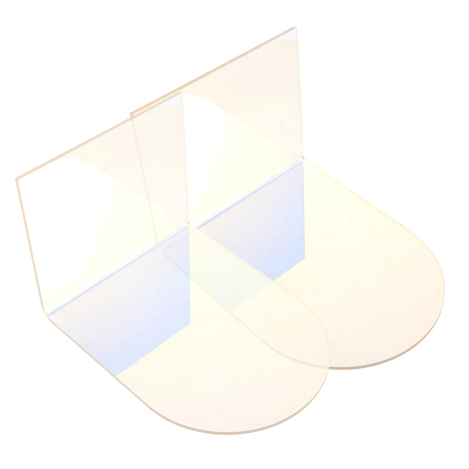 

1Pair L Type Acrylic Base Bookend Decorative Book Holder Multi-Function Office Organizer Book End Holder