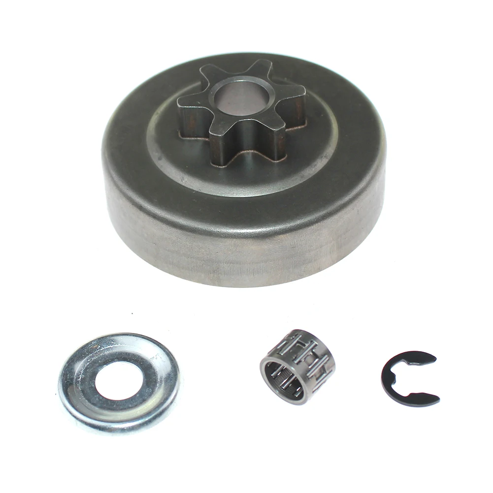 

3/8"6T Clutch Drum Sprocket Needle E-Clip Fits For Stihl 017 018 019T MS170 MS180 MS190 MS190T MS191 MS191T MS210 MS230 MS250