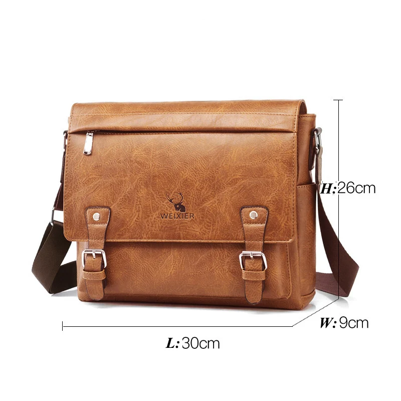 2023 New Brand Man Business Briefcase Bag Split Leather High Quality Men office Bags For 14 inch Laptop A4 File Causel Male