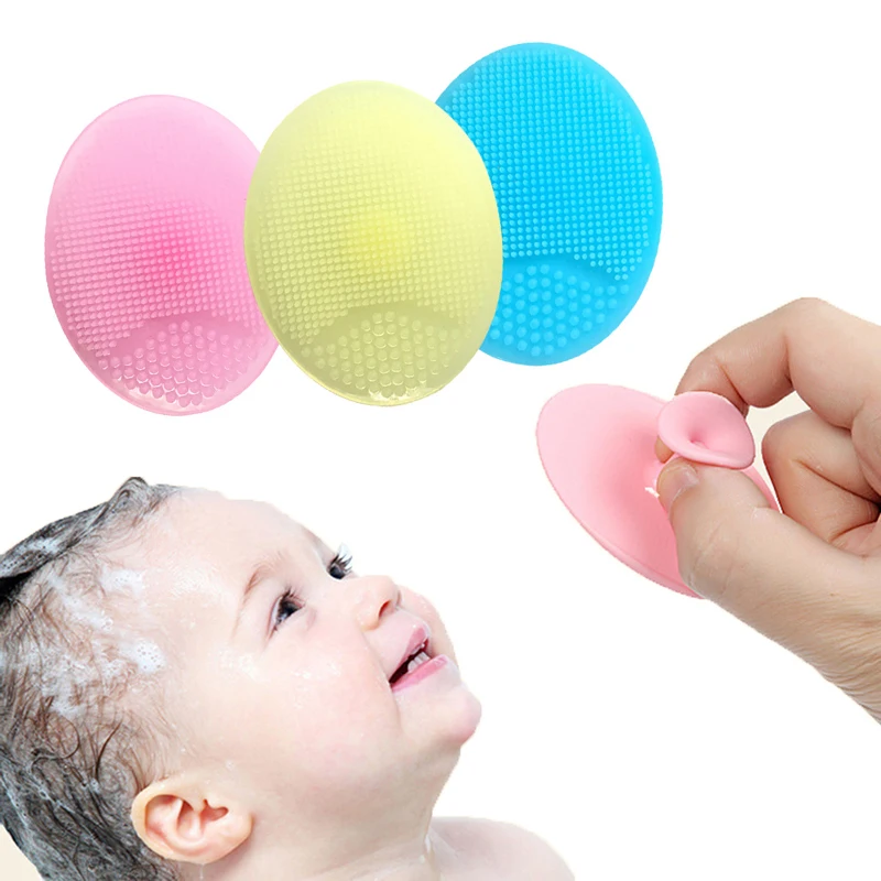 Face Wash Pad Baby Shampoo Bathroom Accessories Mini Brush Exfoliating Scrubbers Silicone Face Cleansing Brush Massage Facial