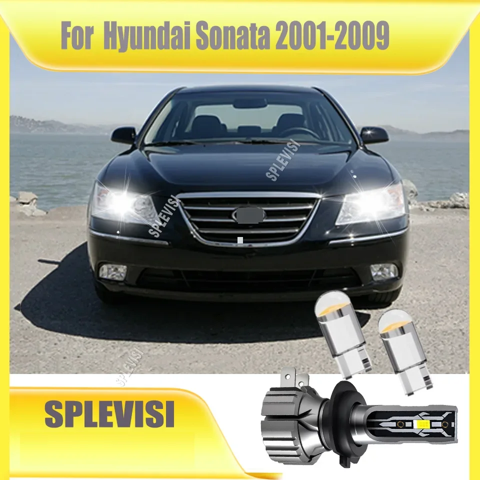 

H7 LED White Headlight Bulbs High Low - Unmatched Luminosity for a Confident Drive For Hyundai Sonata 2001 2002 2003 2004-2009