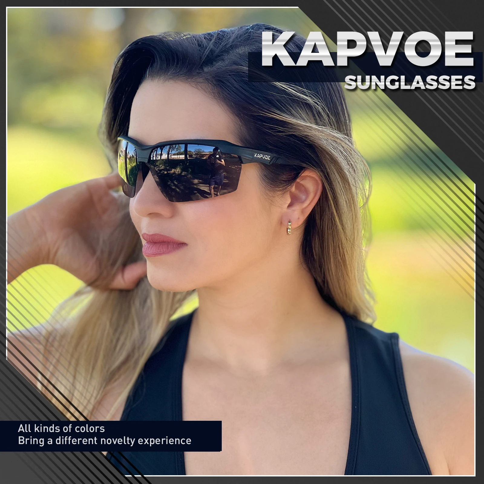 KAPVOE photochromic Sunglasses Men Outdoor Driving Bike Eyewear Women MTB Road Bicycle Cycling Glasses UV400 Sports Goggles