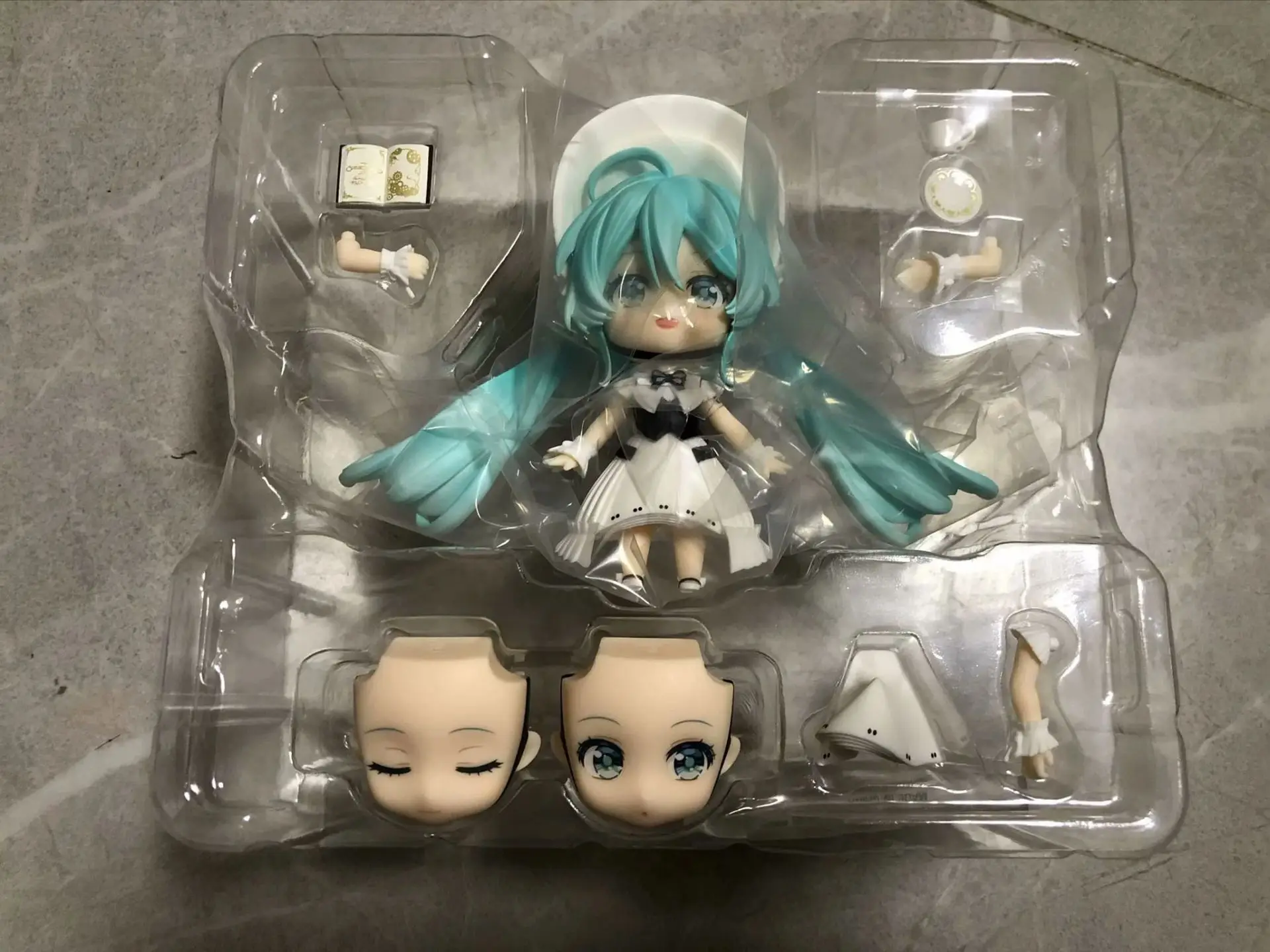 10cm anime hatsune miku sinfonia empregada traje mobilidade conjunta figura de ação modo pvc brinquedo boneca mesa decoração coleção presentes encaixotados