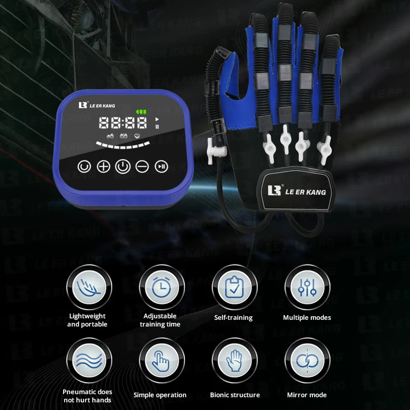 Intelligent Rehabilitation Robotic Gloves 3 Section Stroke Hemiplegia Hand Rehabilitation FingerTrainer  Hand Massage Device