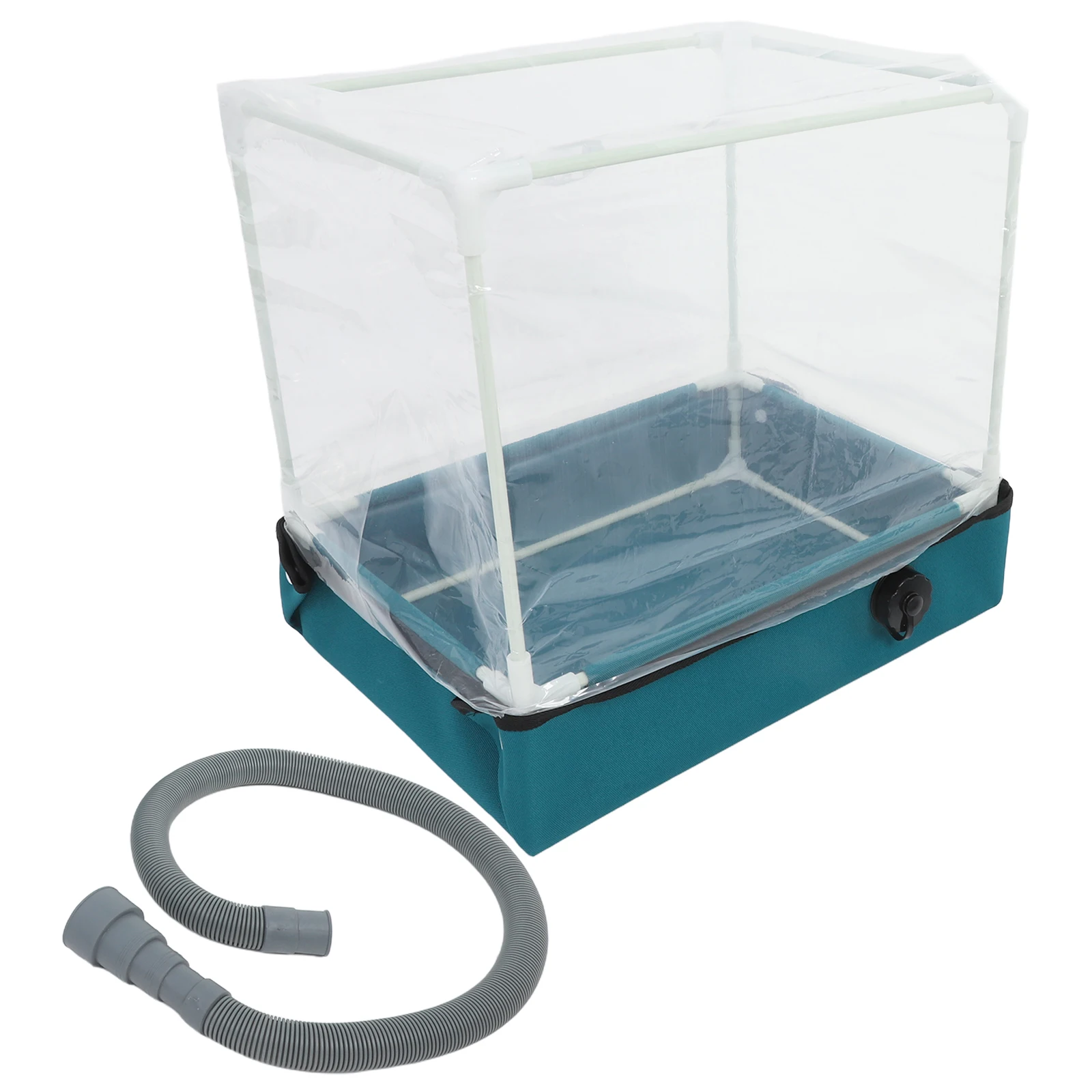 

1pc Succulent Planting Box Compact Greenhouse Water Base Foldable Design Tabletop Garden Display Container Small Space
