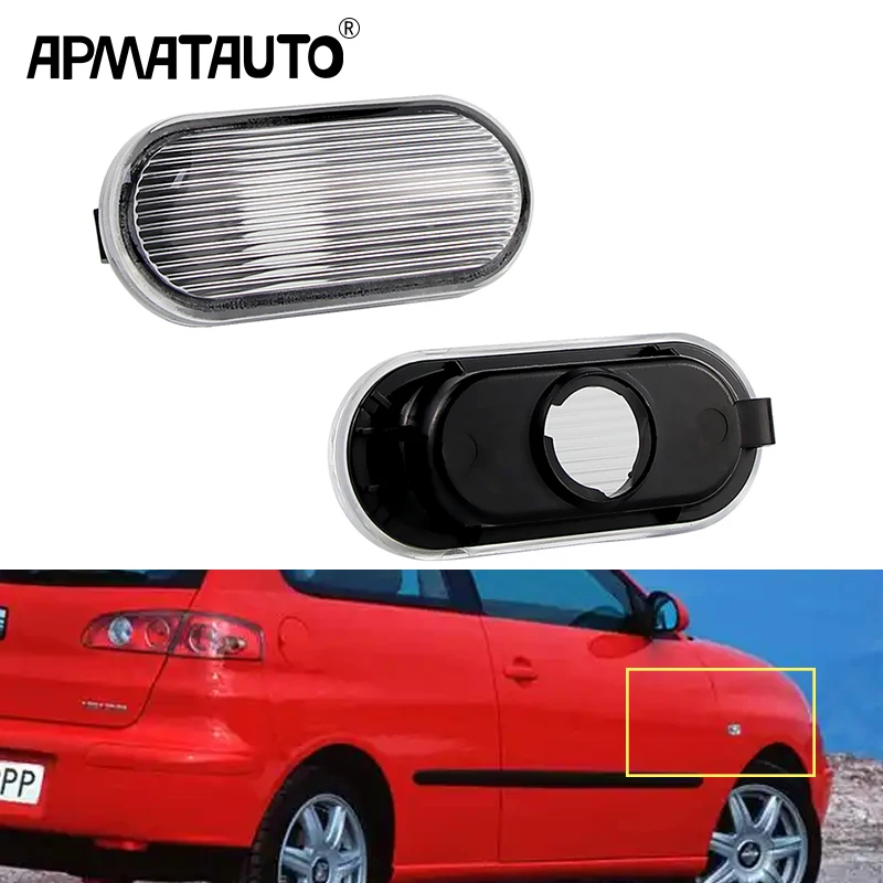 

Для SEAT Ibiza 6L 02-08 Cordoba Toledo Leon MK1 MK2 Боковой габаритный фонарь поворота Крышка корпуса без лампы Автомобильные аксессуары