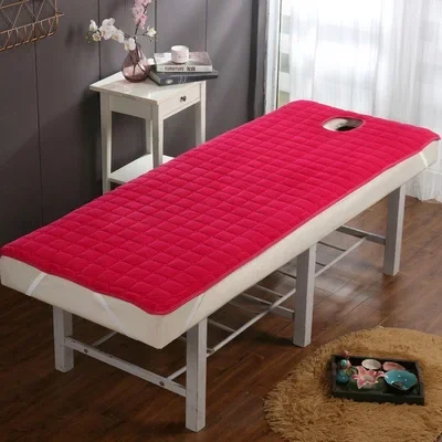 Anti-slip Thickened Bed Mattress for Beauty Salon Barber Shop Table Bed Sheet Massage SPA Elastic Band Bed Cover With/no Hole