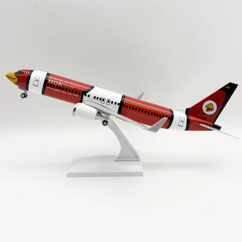 

1/250 Scale Aircraft 30cm Nok Air B737 Thai Diecast Plane Resin Assemble Model Airplane For Boy Souvenir Hobby With Display Base