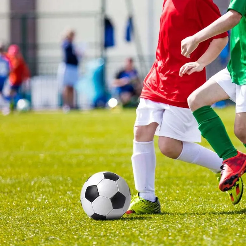 Bola Sepak bola latihan profesional ukuran 3,4,5 bola sepak bola latihan profesional klasik putih hitam tebal PU ketat berombak cocok latihan atau hadiah