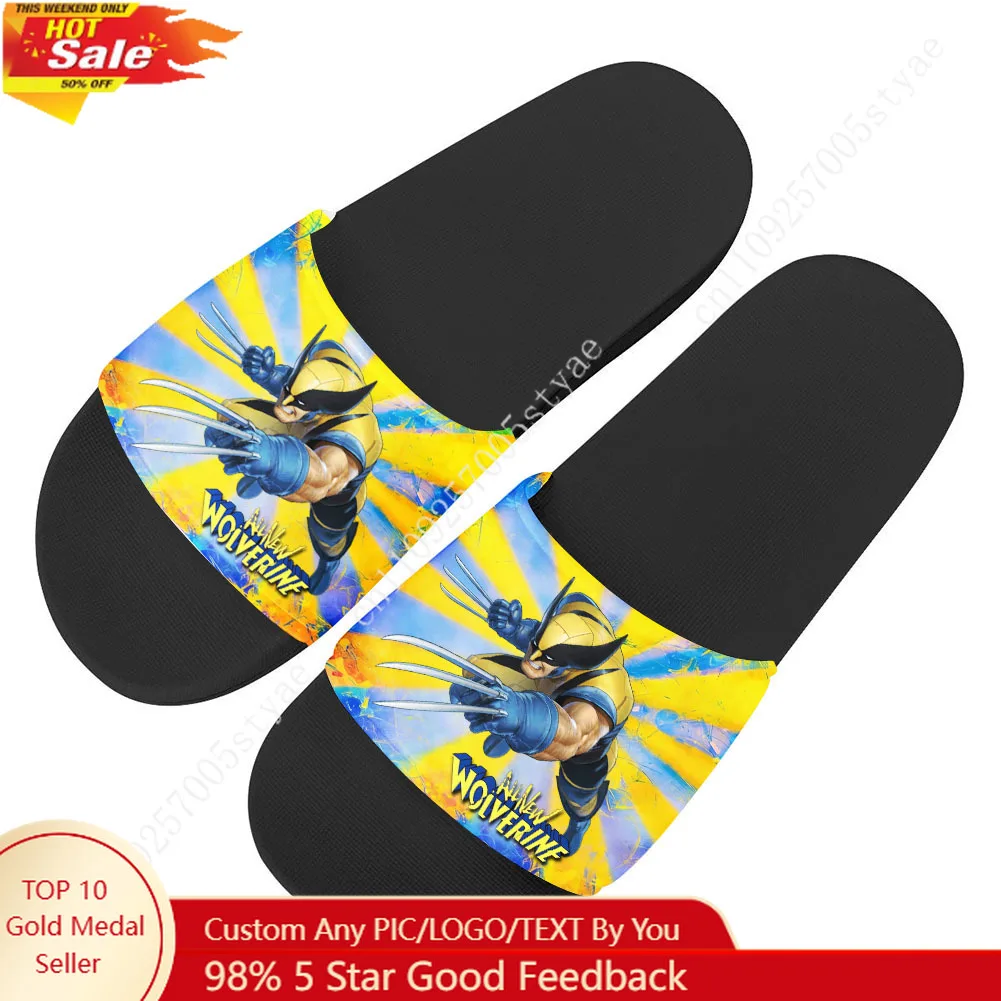 

Marvels Wolverine lippers Home Outdoor Casual Water Shoes Men Women Teenager Beach Pool Sandals Summer Slipper