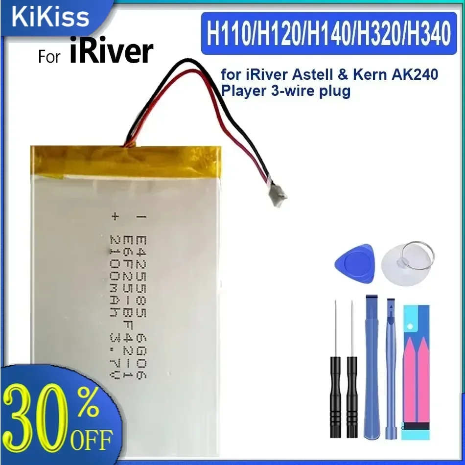 Battery for IRIVER H110, H120, H140, H320, H340 Player