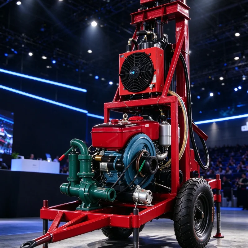Water Well Drilling Rig Convenient Transport Drilling Device 150M Borehole Rig For Farm Water Well Exploration And Drilling Work