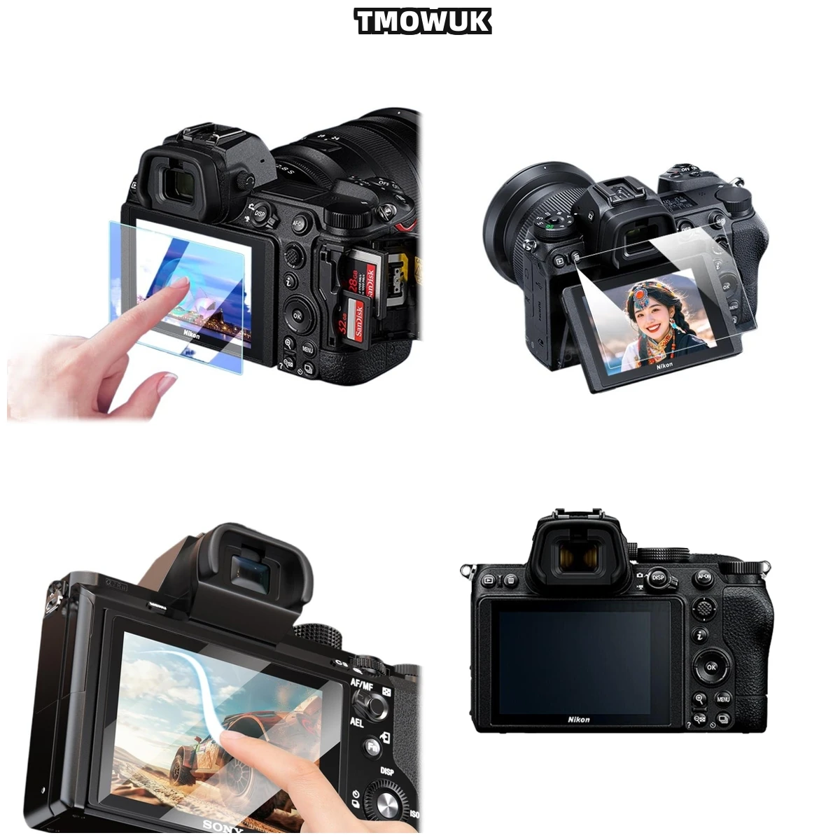

​​For Nikon Z5 Z6 Z7 Z8 Z9 - Privacy Anti-Spy Tempered Glass, 9H Hardness HD Camera Screen Protective Film​​