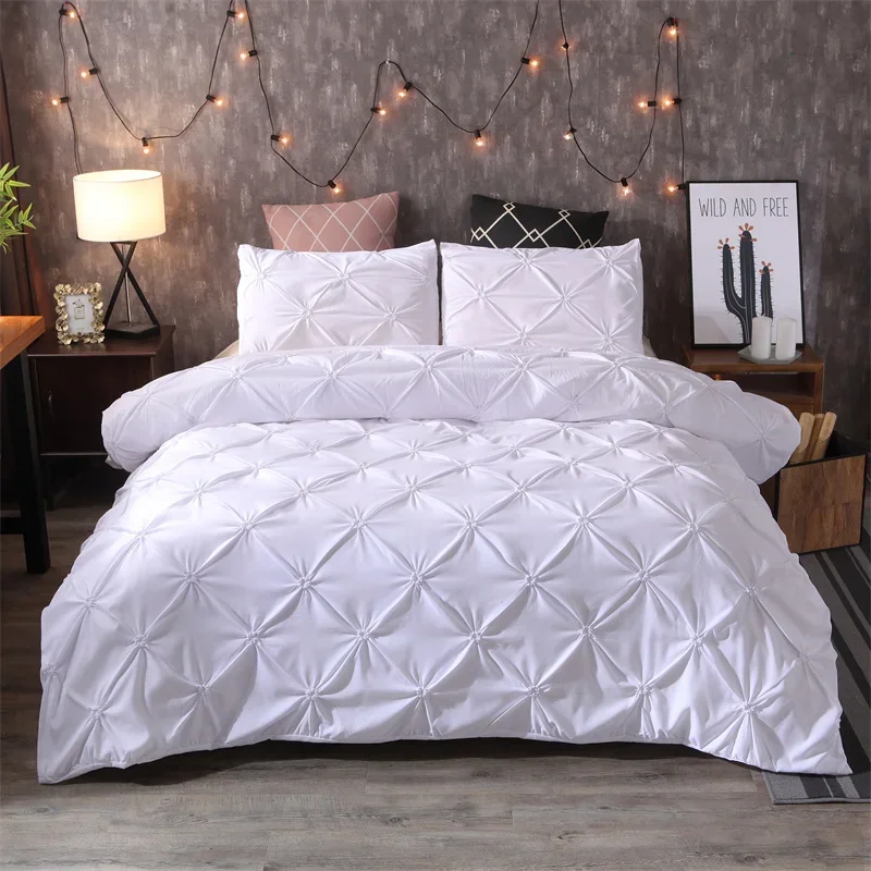 

Tufted Embroidered Quilt Cover Light Luxury Premium Pillowcase Skin-friendly and Soft