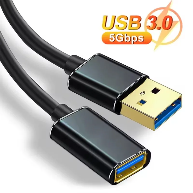 USB 3.0 Extension Cable Male To Female 5Gbps Data Cord USB3.0 Extender for PC PS3 Laptop To U Disk Smart TV USB Cable Extension