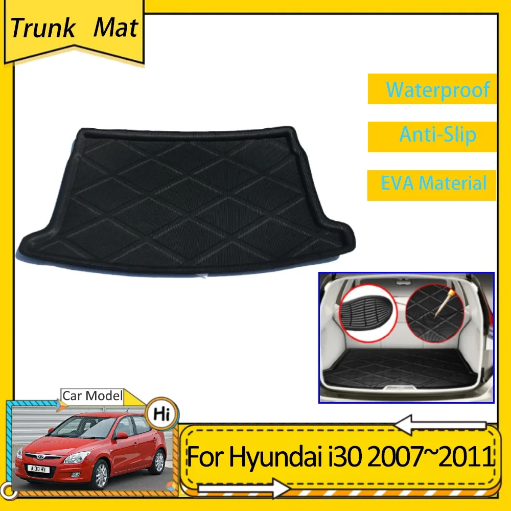 

Car Trunk Mats for Hyundai i30 FD 2007 2008 2009 2010 2011 Rear Cargo Boot Floor Pad Protector Waterproof EVA Carpet Accsesories