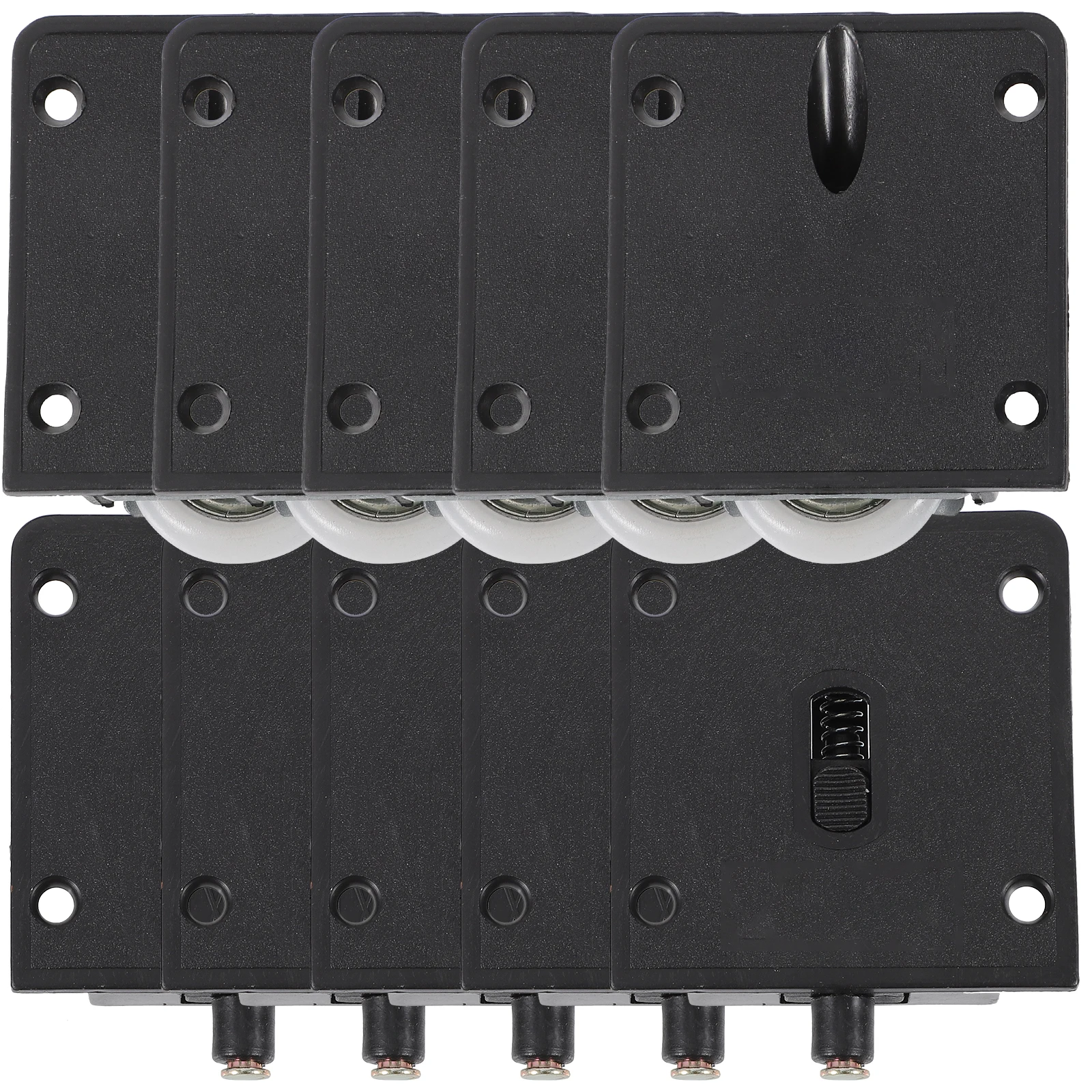 

10pcs Silent Sliding Door Roller High Grade Plastic Durable Smooth Pulleys Cabinet Barn Gate Furniture Hardware Accessories