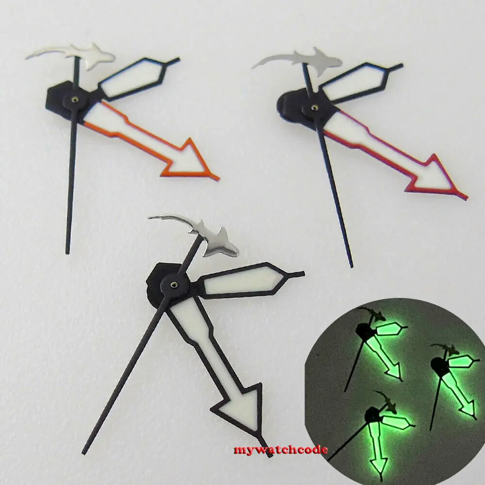 rekin pomarańczowy czerwony zegarek pasujący do mechanizmu NH35 NH36 7s35 4r35 7009 4r15 4r35