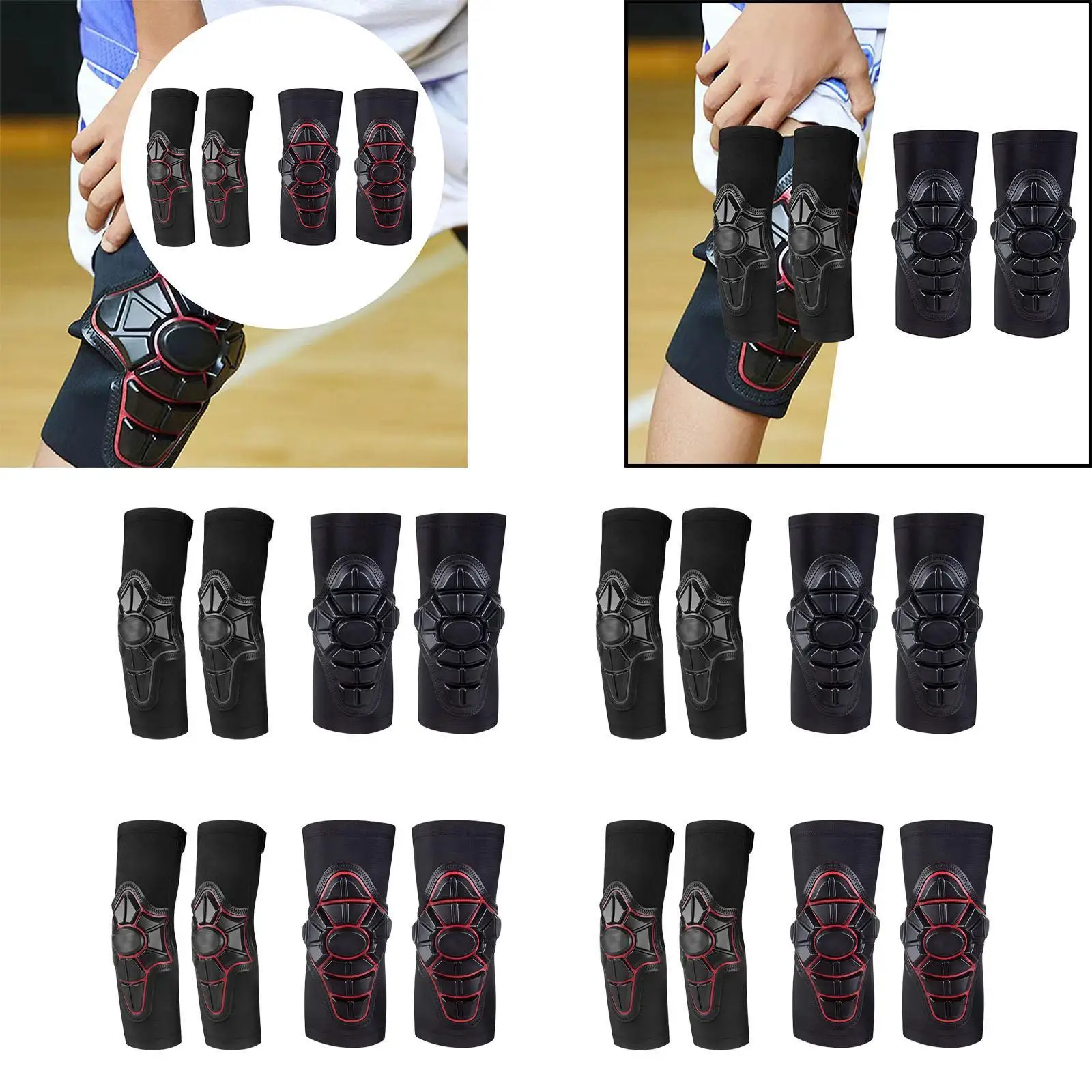 

Kids Knee Pads Elbow Pads Soft Shockproof Anti Slip Knee Brace Support Guards for Girls Boys Children Skating Inline Volleyball